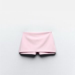 NWT ZARA low rise pink mini skort